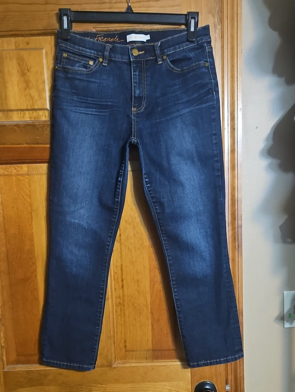 Tory Burch Straight-Leg Mid-Rise Ankle Jeans